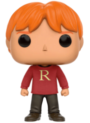 Rony Weasley (com suéter “R”)