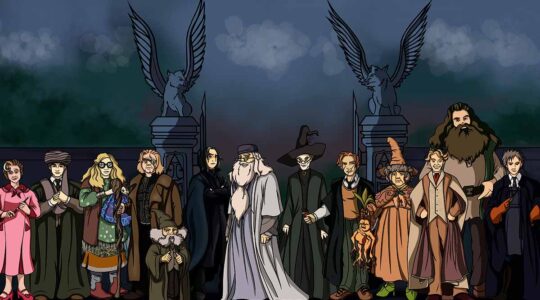 Professores de Hogwarts, uma das profissões que os bruxos de Harry Potter podem seguir carreira.