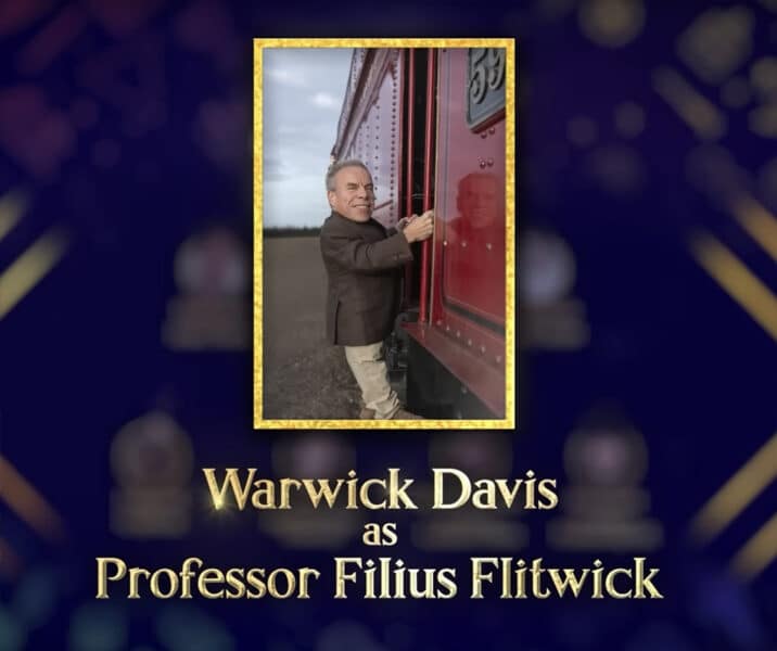 Warwick Davis retorna como professor Flitwick